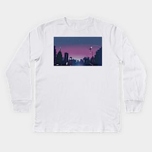 Spider-Gwen Trans Flag Sunset Kids Long Sleeve T-Shirt